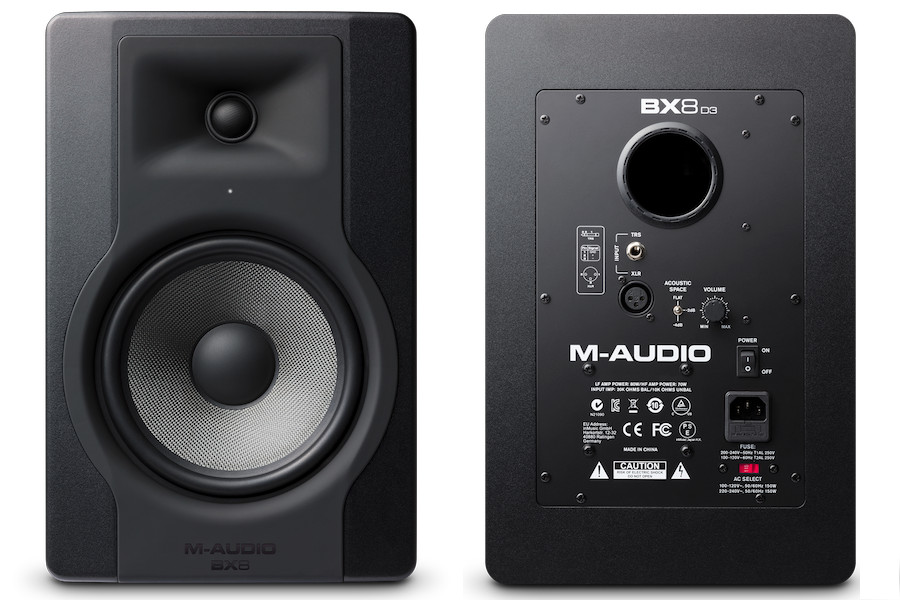 M-Audio BX8 D3 8″ Powered Studio Monitors