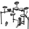 NUX DM-210 all-mesh electronic drum kit with dual-zone mesh pads, Bluetooth audio, USB MIDI, and kick tower available at Musicland Music Shop.