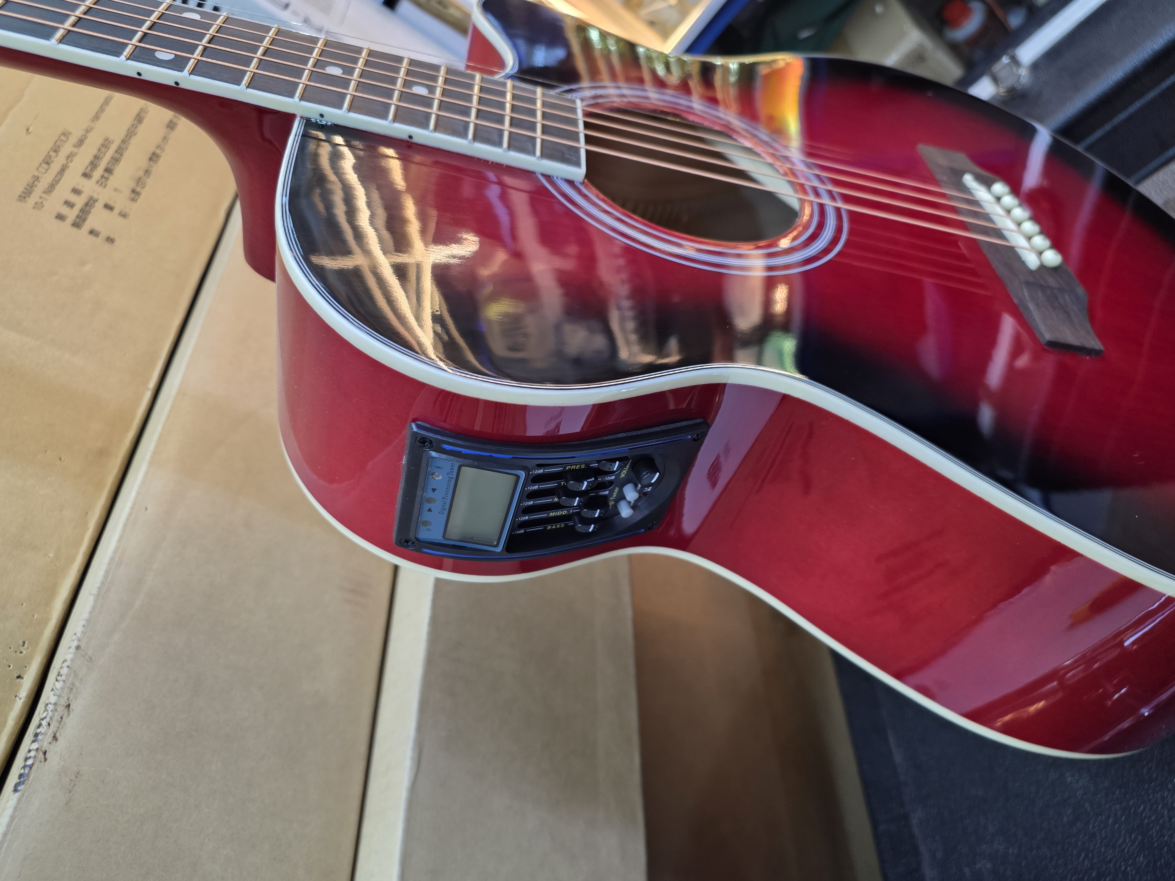 Ibanez semi acoustic guitar with plug in