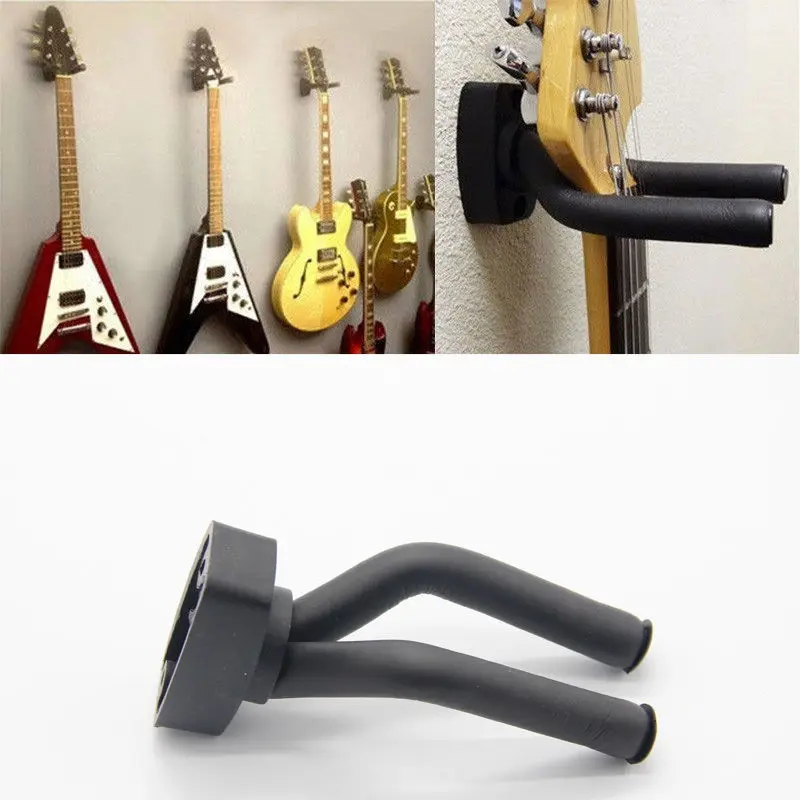 Hot Sale Universal Guitar Wall Stand Short Hanger for Acoustic Electric Guitar Bass Ukulele ABS Mount with Protective Sponge