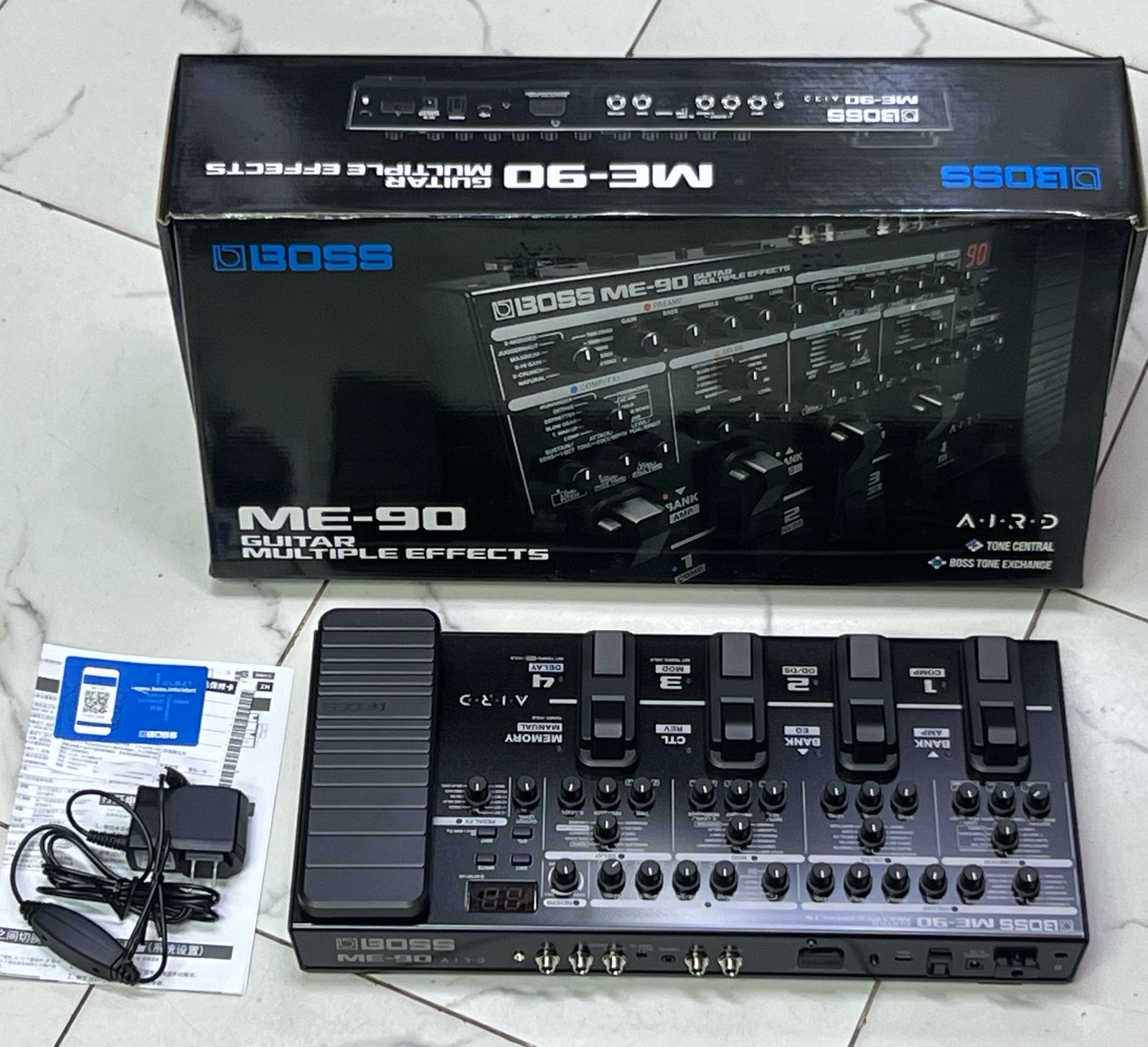 Boss ME-90 guitar multi effects processor with expression pedal, amp models, IR loader, and professional guitar effects for live performance and recording – Musicland Kenya