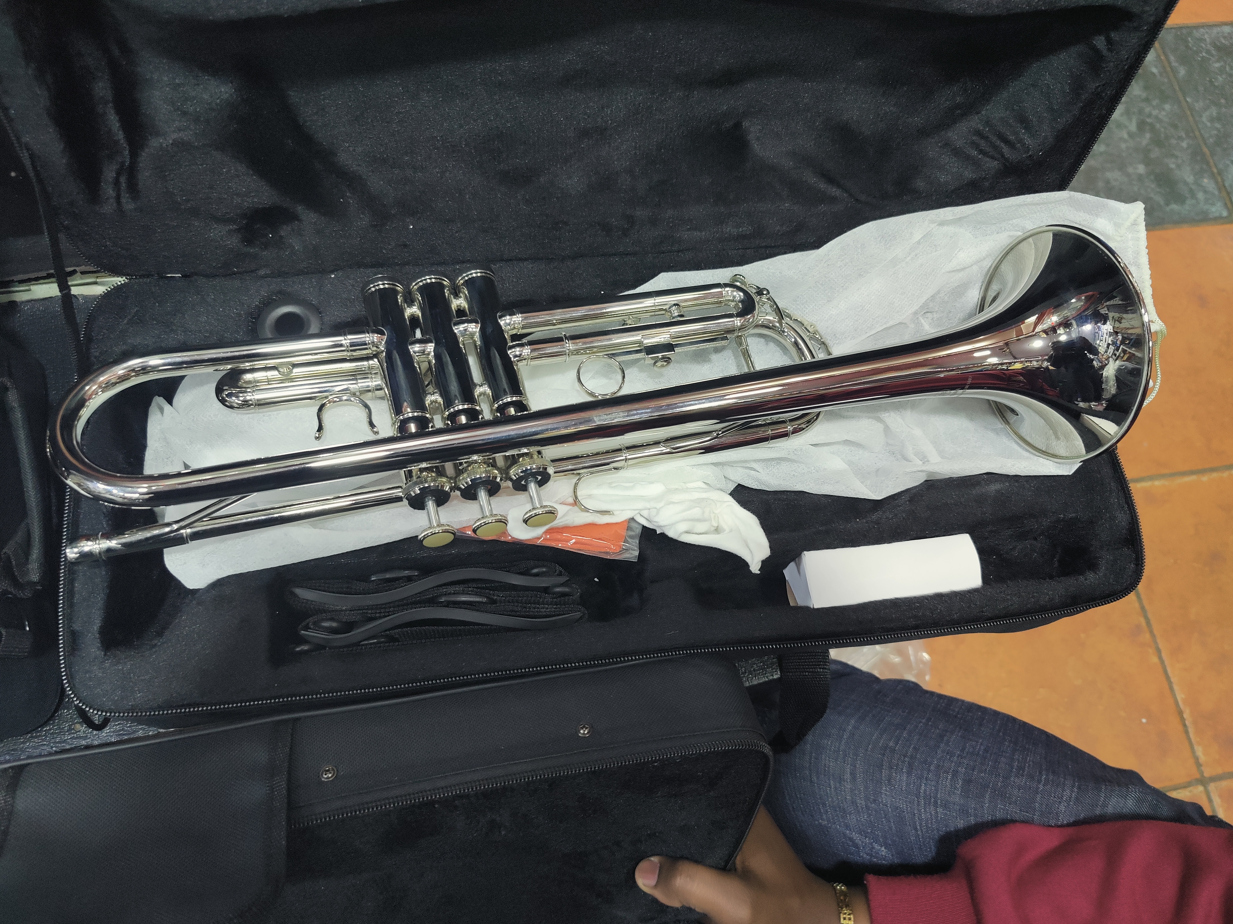 Zeff silver trumpets
