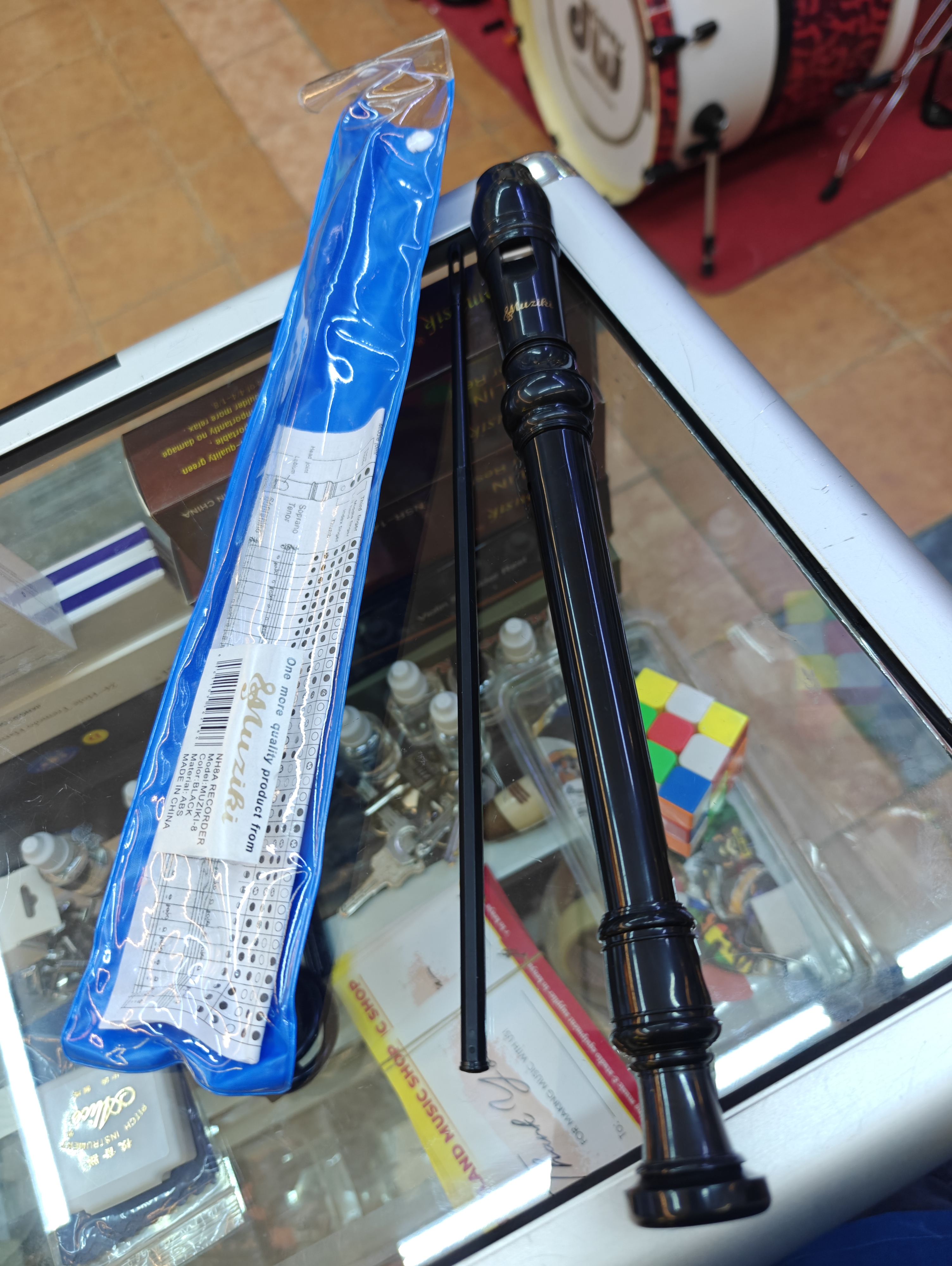 Mziki Soprano (Descant) Recorder black