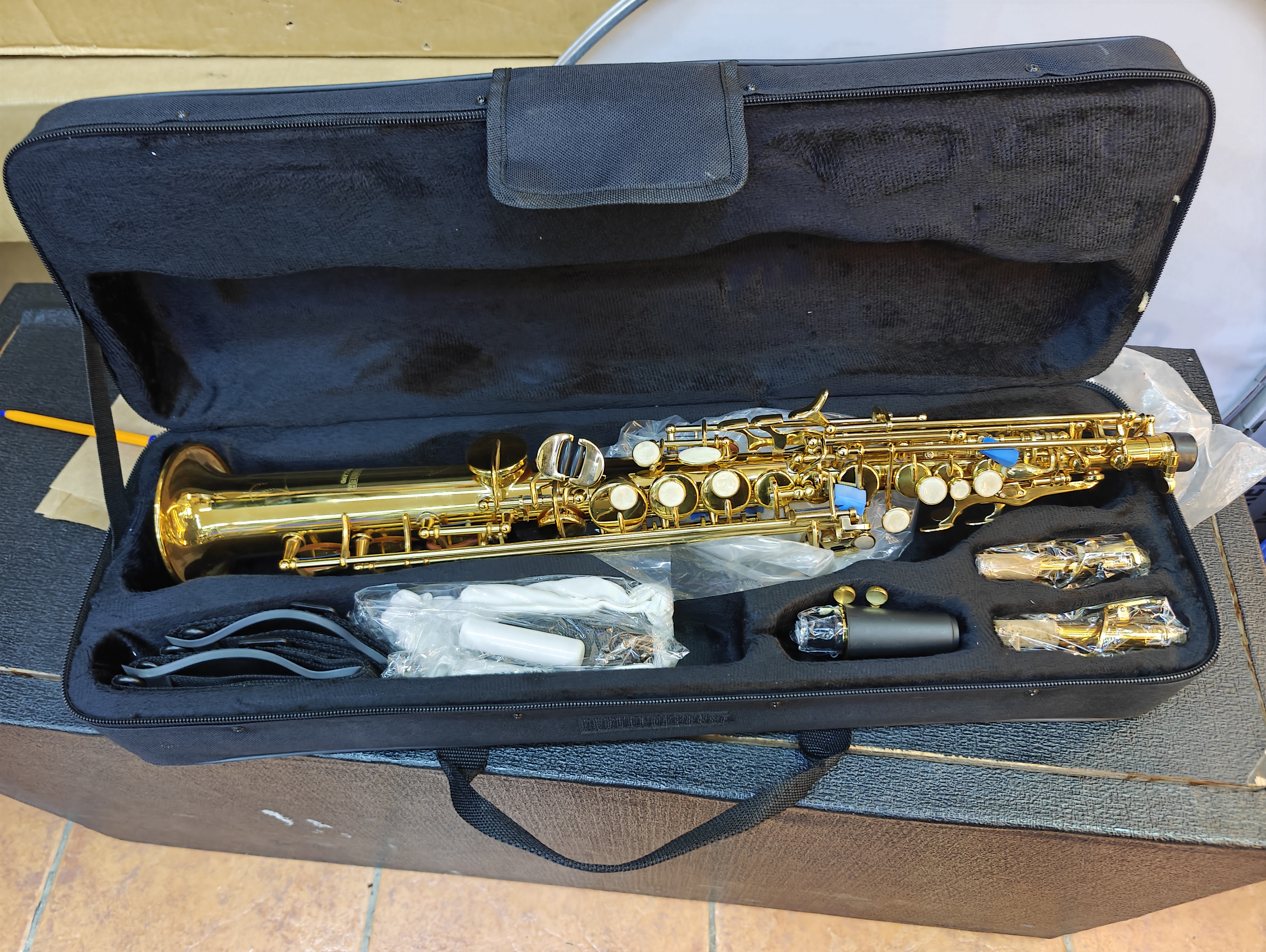 High quality soprano straight saxophone